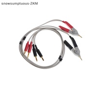 [snowsumptuous] 2x LCR Meter Low Resistance Clip Leads Banana Plug For Terminal Kelvin Test [zkm]