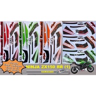 NINJA 150 RR Stripe Stiker Sticker KAWASAKI ZX150 NINJA150 KR150 KRR RR (1) BODY COVERSET COVER SET 