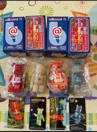 全新有盒有卡 Bearbrick series6國旗flag，夜光horror, sf, cute 共四隻不散賣