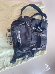 Burberry Black Nylon and Leather mini Rucksack Backpack