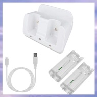 (V L A O)Smart Charging Station Dock Stand Charger for  U Gamepad Remote Controller A9LC(White)