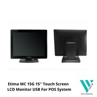 Etima MC 15G 15'' Touch Screen LCD Monitor USB For POS System