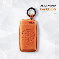 For Chery Tiggo 8 Arrizo 5 Pro Gx 5x eQ7 Chery Tiggo 7 Pro exeed 2020 - 2021 Alcantara Car Key Case 