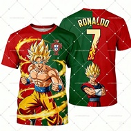 2026 New Arrival One Piece Luffy Special Edition#Ronaldo No. 7Jersey T-Shirt Portugal Men's/Kids Foo