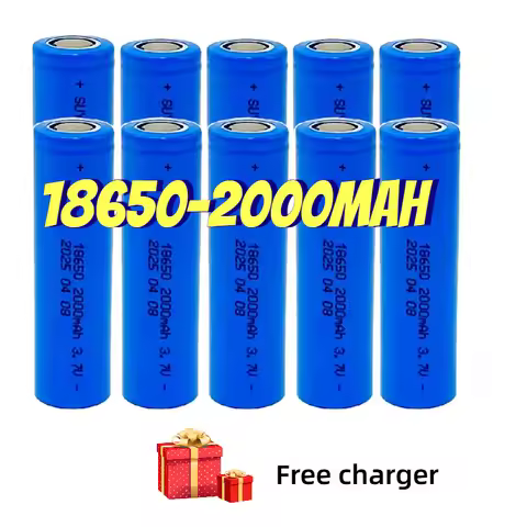 3.7V 2000mAh Rechargeable Battery 18650 Lithium-ion Battery Pointer Doorbell Flashlight Lithium Send