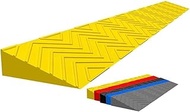 Wheelchair Ramps, Cuttable Wheelchair Scooter Indoor Kerb Ramp,Indoor and Outdoor High 1-7cm Threshold Ramp, for Wheelchairs Toy Cars Disability Chair (Color : Yellow, Size : 100 * 10 * 4cm)