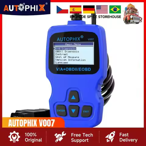 Autophix V007 Car Diagnostic Scanner for Golf Gol Passat A4 A6 Q7 ABS SRS Oil Reset OBD2 Automotive 