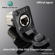 NEUTRIK ether CON D Shape CAT6A Panel Base Network Female Chassis Connector NE8FDX-Y6-W Waterproof I
