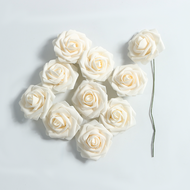 1/10Pcs 7cm Foam Rose Artificial Flowers For Wedding Party Decoration Supplies Home Decor Fake Flowe