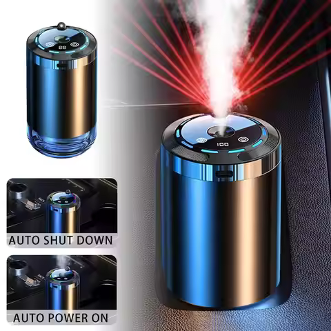 Smart Car Air Freshener, Rechargeable Car Aroma Diffuser, 5 Levels Of Adjustable Intelligent Car Dif