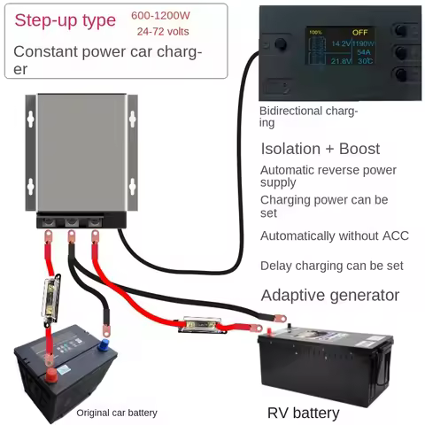 driving charger, battery isolation, high-power fast charging, boost RV modification