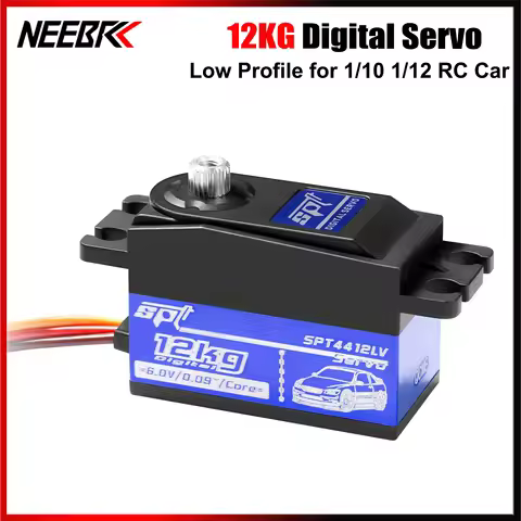 NEEBRC 4412LV 12kg Short Body Low Profile Metal Gear Digital Servo for 1:10 1:12 Car RC Car Drift Ro