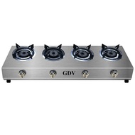GDV 4-Burner Stainless Steel Industrial Gas Stove - Genuine Product