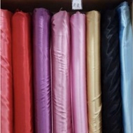 Kain Roll Satin Clarissa Sateen Polos Bahan Tebal Saten Velvet Bahan