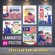 A4 Poster Jiwa Merdeka Hari Kemerdekaan Kebangsaan Hiasan sekolah kelas bendera flag malaysia decor