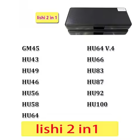 Lishi 2 in 1 Tool GM45 HU43 HU46 HU49 HU56 HU58 HU64 HU66 HU83 HU87 HU92 HU100 Locksmith Tool for Ca
