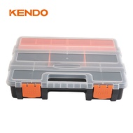 Plastic tool box with 16 compartments, size 29 x 22 x 6 cm Kendo – 90236