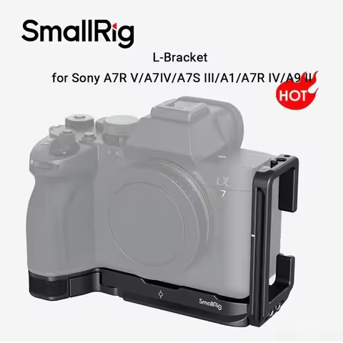 SmallRig L-Bracket for Sony Alpha 7R V / Alpha 7 IV / 7S III / A1 / 7R IV / A9 II with 1/4"-20 Threa