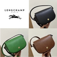 100% original Women's Cow leather crossbody Saddle Bag Epure 17 Adjustable Strap longchamp Bag 10165