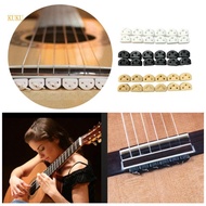 【KUKU*】 12Pcs Guitar String Ties Bridge Beads Guitar Classical Guitar Roller String Tree