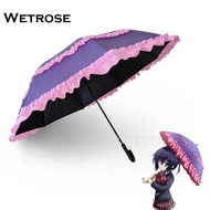 Wetrose Rikka Takanashi Cosplay Long Sunshade Umbrella Props Model Stuff Lolita Chuunibyou Demo Koi 