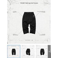 goopi 孤僻 黑3  “ZR-M04” Multi-type Suit Trousers - Black GOOPi x GQ