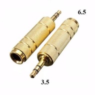 6.5mm to 3.5mm audio converter jack - 3.5mm to 6.5mm converter - 3.5mm to 2 RCA