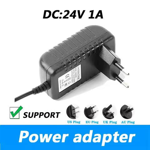 Universal Regulated Power Cord for Nail Art Phototherapy Lamp, DC 5.5x2.1mm, 24V, 2A