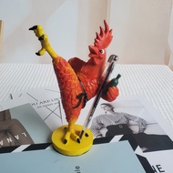 Drunk Kung Fu Chicken Pen Holder Ornaments Creative Glasses Frame Jewelry Storage Resin Taekwondo Bi