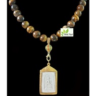 Thai Amulet Accessories Tiger Eyes Stone Necklace