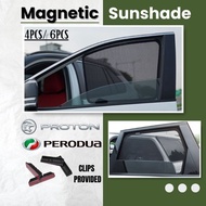 [4PCS / 6PCS] Perodua Proton Magnetic sunshade custom made (Aruz Alza Axia Ativa Bezza Myvi Viva X70