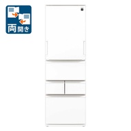 （標準設置料込_Aエリアのみ）SJ-XW41P-W シャープ 408L 5ドア冷蔵庫 (シルキーマットホワイト) SHARP どっちもドア [SJXW41PW]