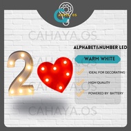 U - Z 3D & Number LED Large Marquee Letters Alphabet Symbol Numbers Heart Hanging Light Anniversary