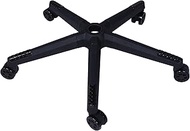 Frassie 28 inch Nylon Gaming Chair Base with 5 Casters, Heavy Duty Office Chair Base Replacement Part (Black)