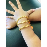 Bracelet BRACELET Hand Anchor BAKOK KIKIR Solid Slave Pure Gold 916