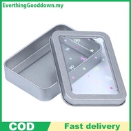 Ed Earring Storage Tin Box Colorful Star Four Leaf Clover Design 2/5PCS Portable Jewelry Organizer f