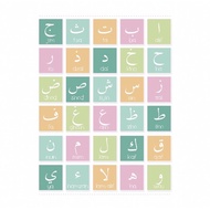 Poster belajar Alif Ba Ta, Jawi, poster kanak-kanak,huruf hijaiyah, easy learning,Arabic alphabet