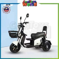 TRICYCLE ELECTRIC SCOOTER EBIKE 3 WHEEL 48V12AH basikal elektrik 3 roda 电动三轮