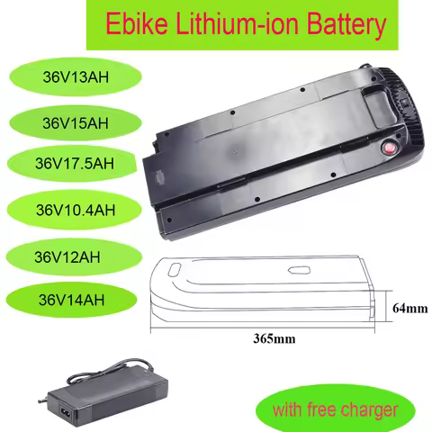 Amigo E-Active E-Pulse Rear Pack E-bike Battery 36V 10.4AH 13AH 15AH for DiroDi ClassX CLASSIMO Migi