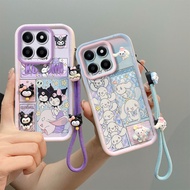 For Honor X7C Phone Case 3D Stereo Doll Luxury Silicone Shockproof Hand Rope For HonorX7C ALT-LX2 Ca