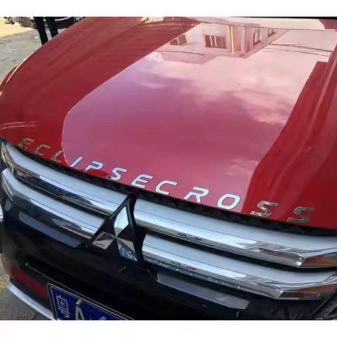 Car Trunk ABS Letters Logo Words Badge Emblem Decals Sticker For Mitsubishi Eclipse Cross Styling De