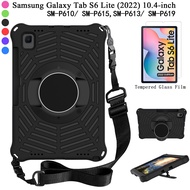 Samillee เคสสำหรับ Samsung Galaxy Tab S6 Lite 2022, [ขาตั้ง360องศา] [สายคล้องไหล่ถอดออกได้] เคสกันกระแทก EVA น้ำหนักเบาสำหรับ Galaxy Tab S6 Lite SM-P610/ SM-P613 Samsung Tab S6 SM-T860