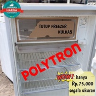 tutup freezer kulkas polytron jumbo akrilik custom termurah - 43cm x 20cm