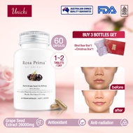 【Official】Unichi Dark Grapeseed Capsule (60 Capsules) Dark grape seed 26,000mg With OPC206+ Vitamin，