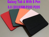 เคสฝาพับ สำหรับ Samsung Galaxy Tab A (8.0) With S Pen (2019)SM-P200 205 ฝาแม่เหล็ก Case for Samsung Tab A 8.0 นิ้ว 2019 SM- P205 รุ่นมีปากกา cover PU Leather Protect Shell for Samsung Galaxy Tab A 8.0 inch SM-P205 (8.0