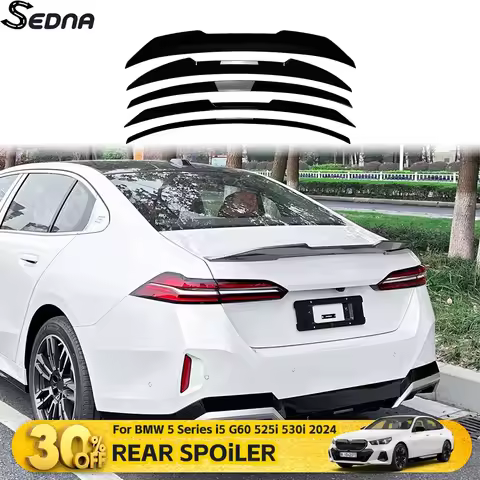 Rear Spoiler Trunk Lid Lip Wing For BMW 5 Series i5 G60 525i 530i 2024 Car Tuning Accessories Auto E