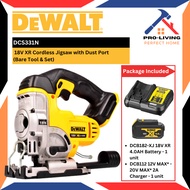 DEWALT DCS331N 18V XR Cordless Jigsaw with Dust Port (Bare Tool & Set)