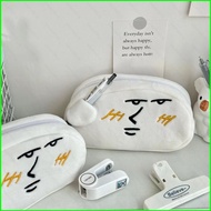 BH2 Funny Cartoon Face Pencil Case School Gift For Kids Students Stationery Storage Bag Pencil Bag H