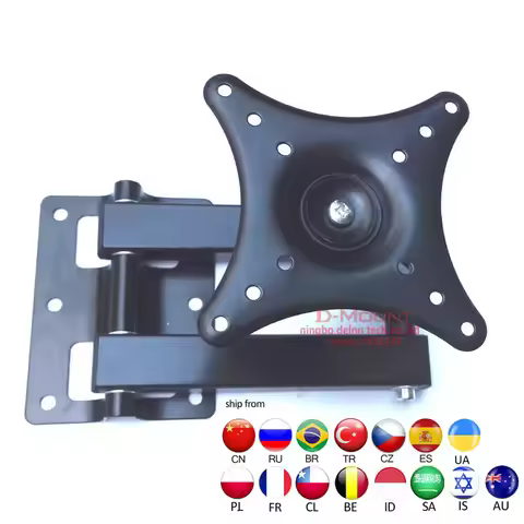LCD-123R 15" 30"32" retractable vesa mount stand 25kg strong tv wall mount bracket folding tv lift m