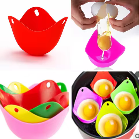 High Temperature Silicone Egg Boiler Warm Creative Silica Gel Egg Cooker Egg Steamer Egg Holder Egg 